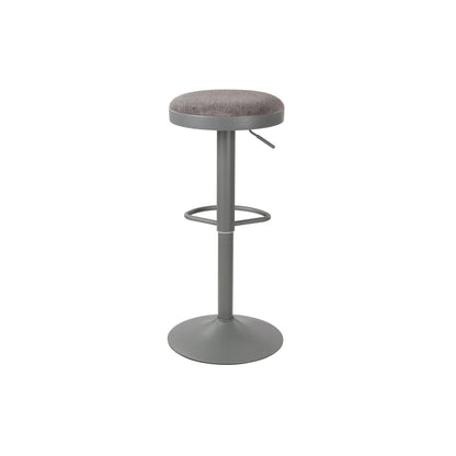 Sgabello Tom polipropilene+tessuto grigio medio