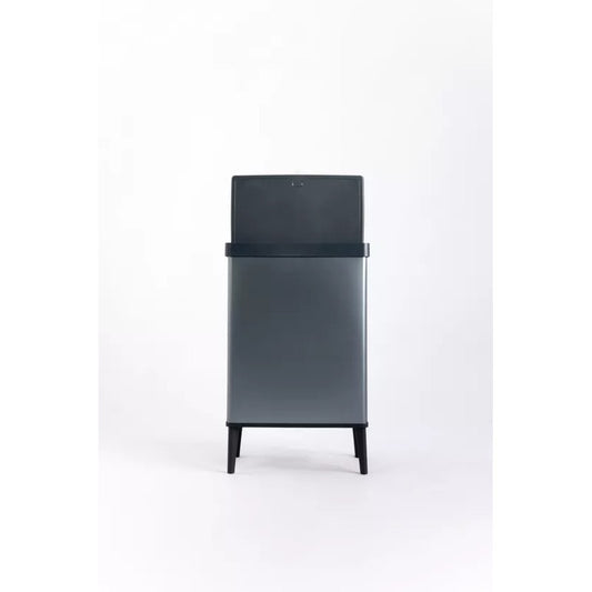 Verto High Pearl blue waste bin 54l cm 43.5x26.5x68.7 h