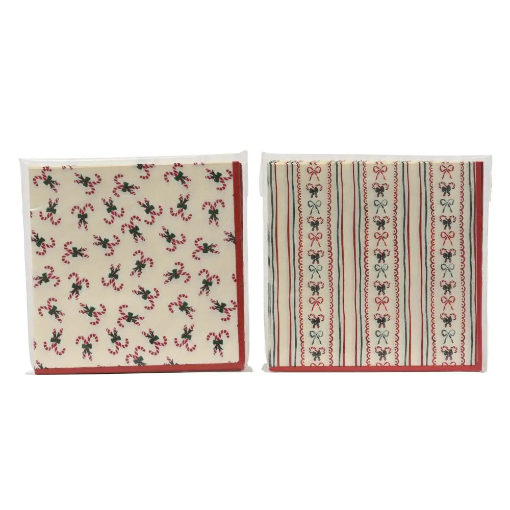 Set 12 tovaglioli di carta natalizi assortiti