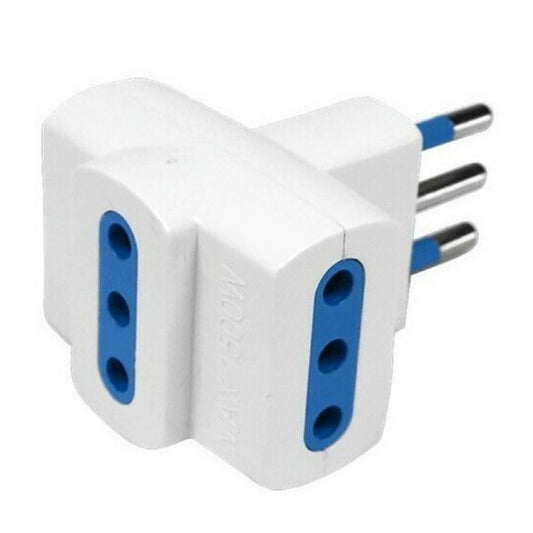 3 x 2pt10a socket adapter - 2pt10A plug to connect up to four devices