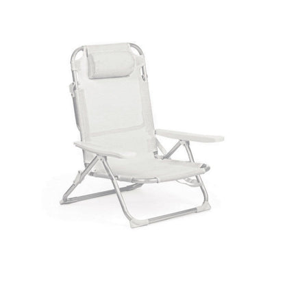 Reclining white Tahiti beach chair