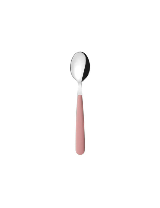 Cucchiaino da tavola in acciaio inox rosa