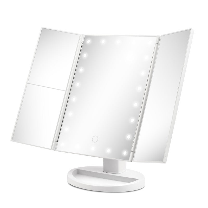 BE05 espejo de maquillaje con luces LED 18x28x12h cm
