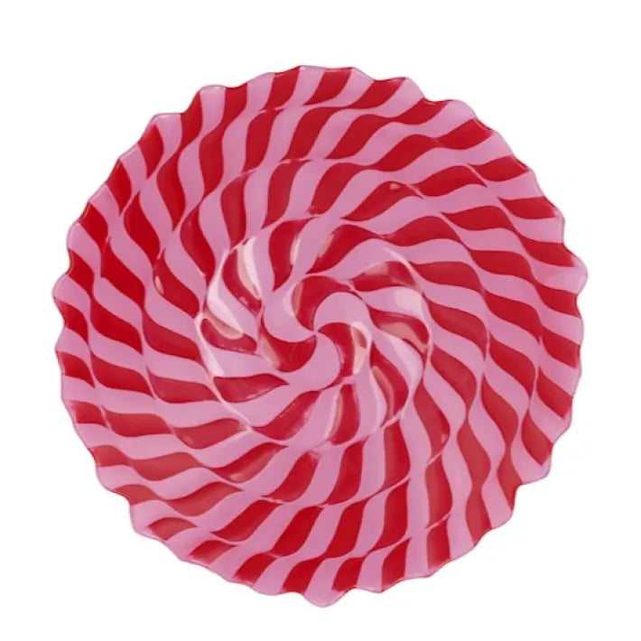 Centrotavola in vetro Lush Red 30 cm