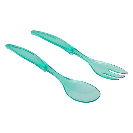 Set of 2 Square PS mint salad servers