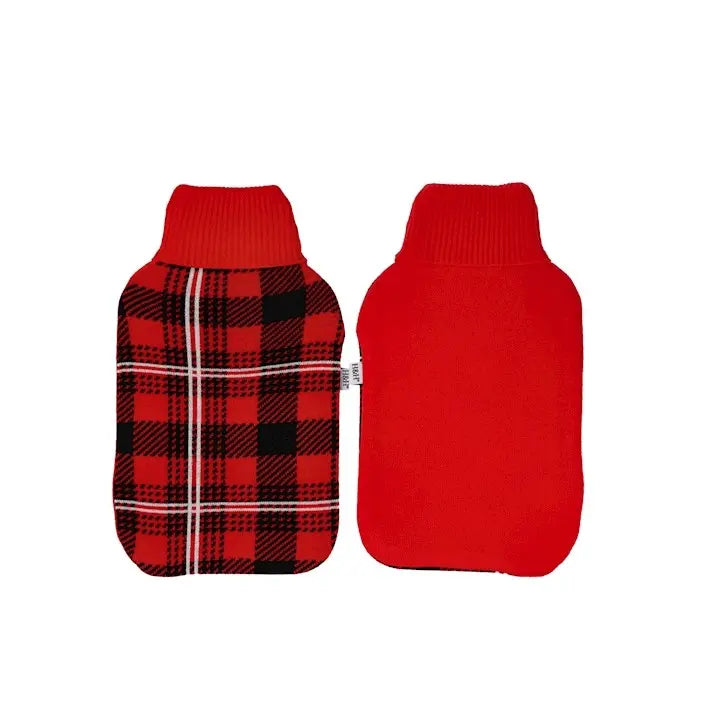 Borsa dell’acqua calda con rivestimento in maglia tartan 1.8 L - 1 pezzo assortito