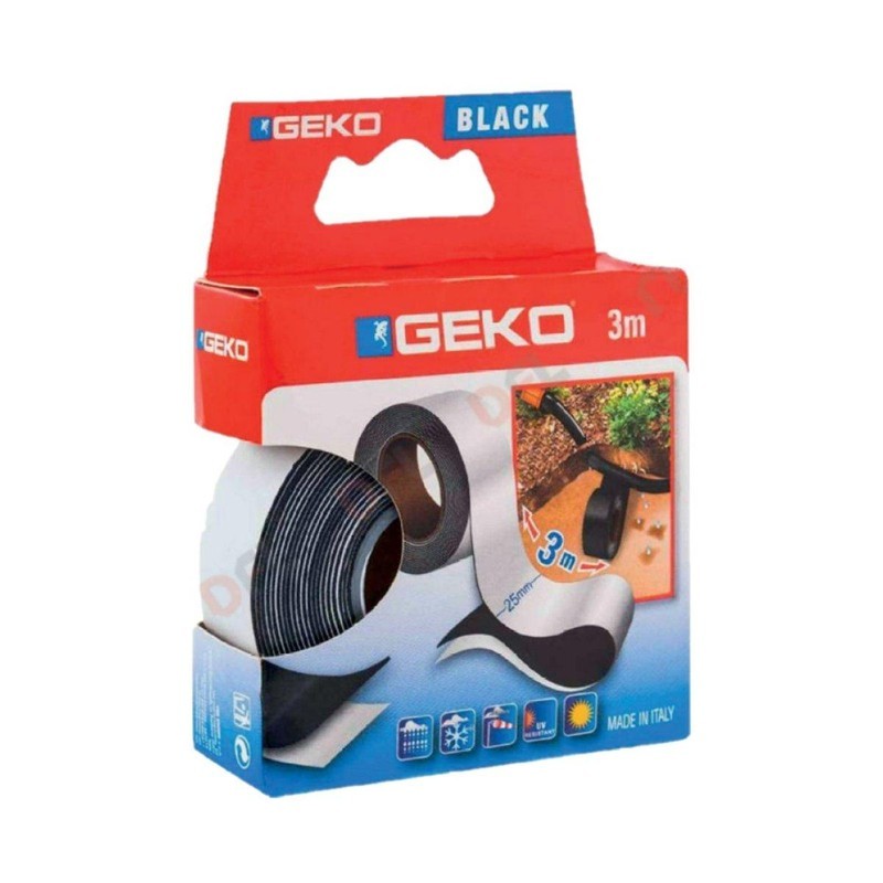 Cinta autofusible negra 25 mm x 3 m