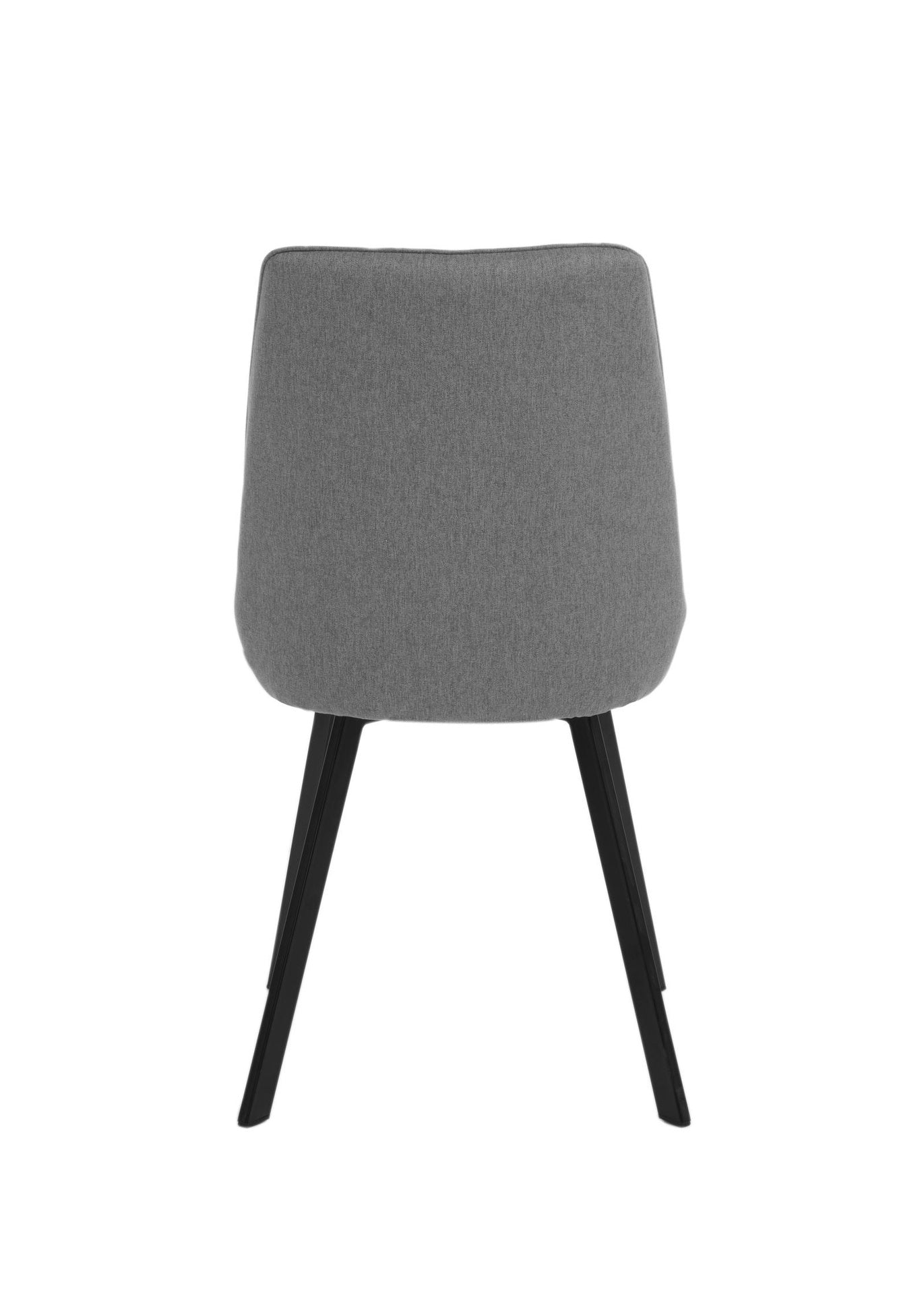 4x Sedia in microfibra grigio scuro 48x60x87h cm