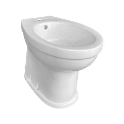 Bidet a pavimento Berlin bianco in ceraminca monoforo