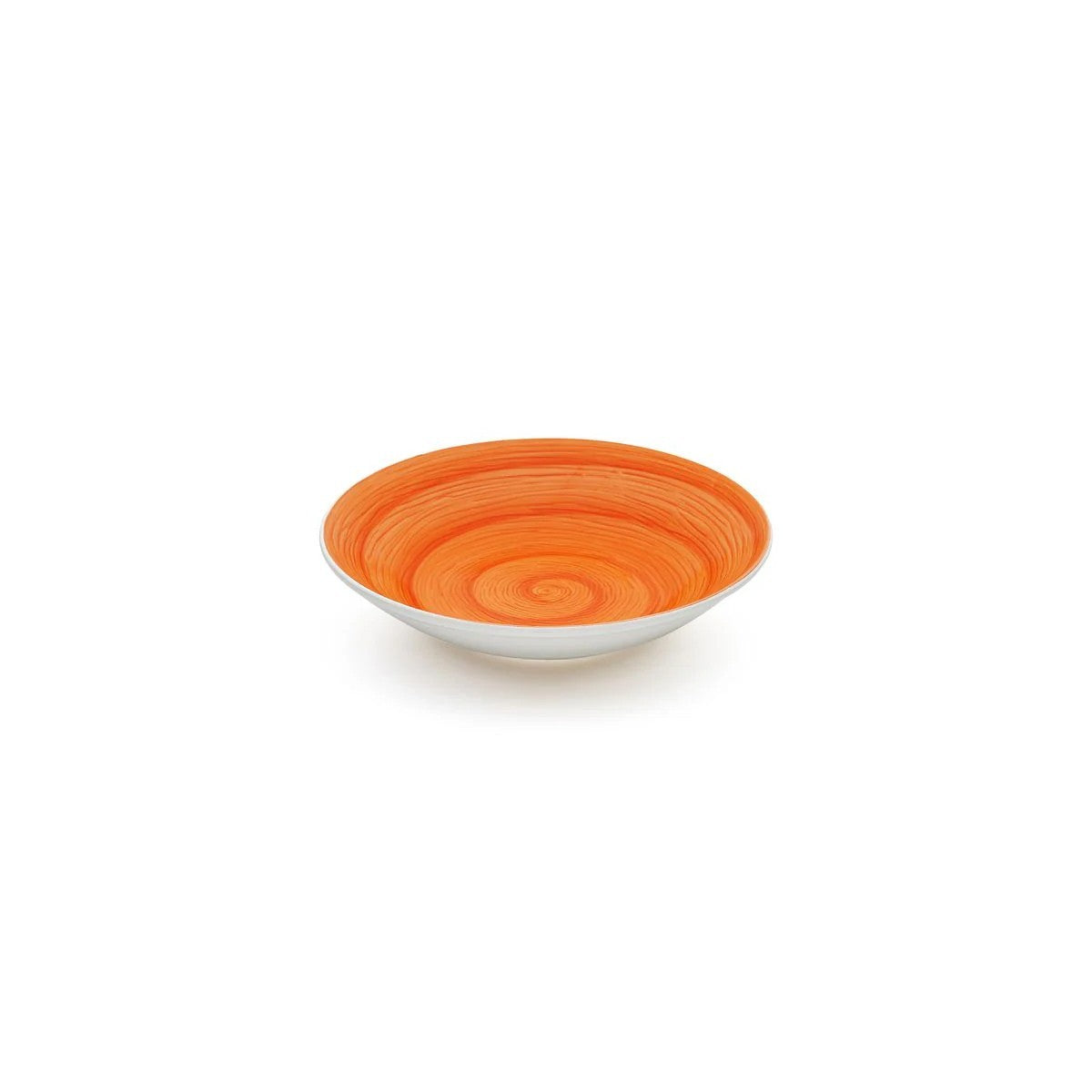 Mandarin-Memento-Suppenteller aus handbemalter Keramik, Ø 23,5 cm