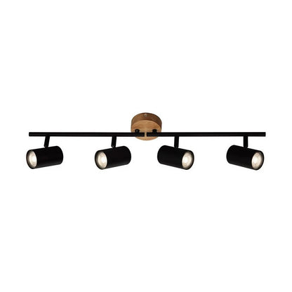 Muritz Spot Bar 4xGU10 68 cm black/wood