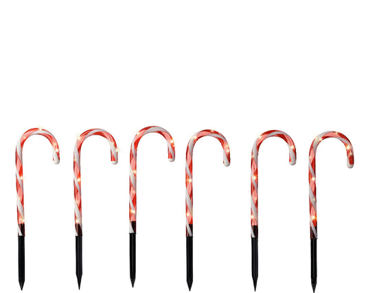 Set of 6 Solar light sticks 250x1.7x25 cm