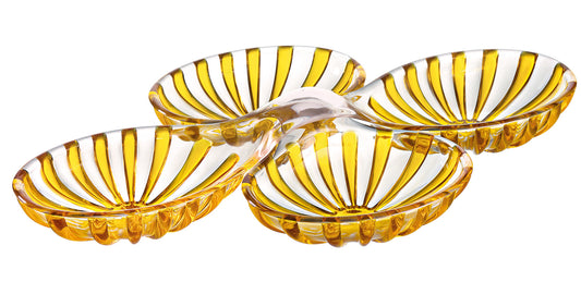 Set 2 Antipastiere dolce vita colore ambra