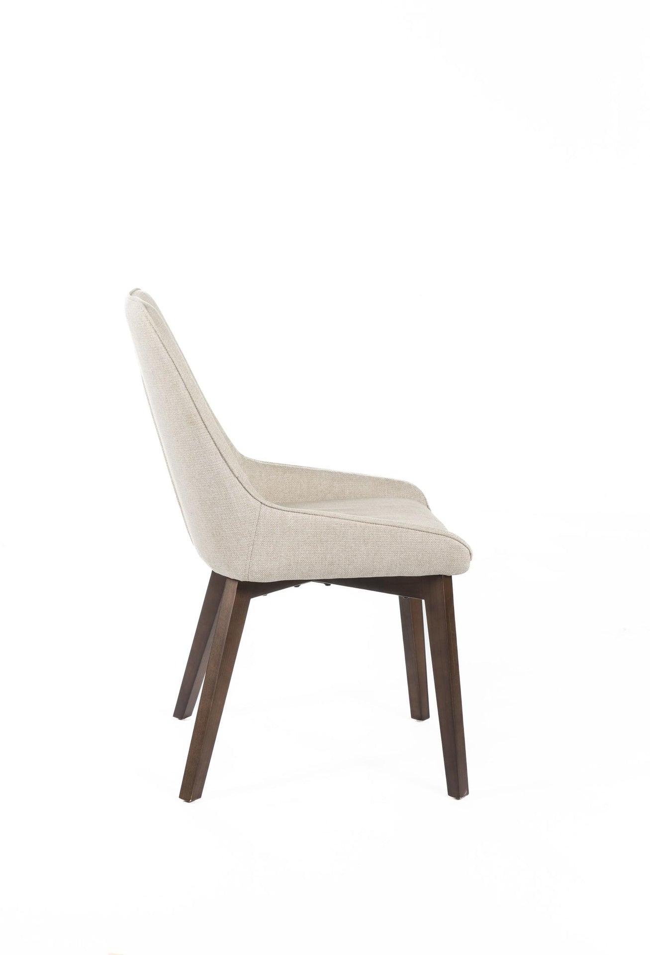 4x Silla de tela beige 62cm x 49,5cm H.87cm