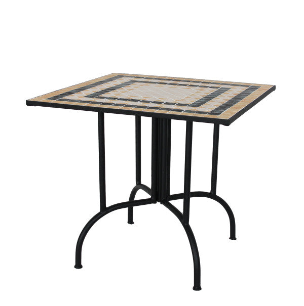 Mesa Mosaico Clásica Cuadrada 80x80x75h cm