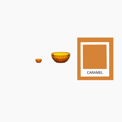 Contenitore Vanity Ø30 cm color caramello 30x30xh12,9 cm