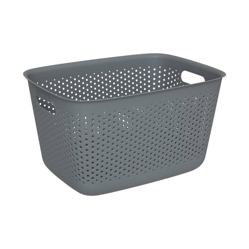 Multipurpose plastic bin Tila gray 17 L