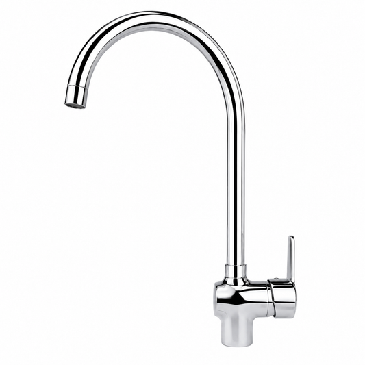 Miscelatore per cucina Praiano alto cromo lucido h 40 cm