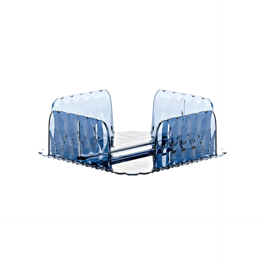 Vanity horizontal blue napkin holder 20 x 20 x H 7.3 cm