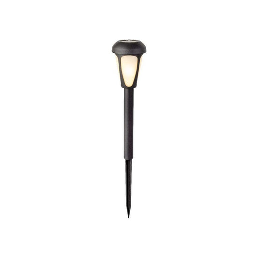 Paletto solare LED da esterno nero Ø7 × H24 cm luce calda
