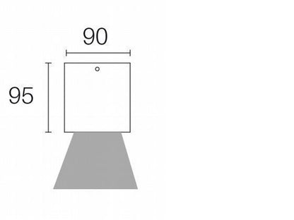 Faretto Plafone 6W Led 4000K  linea lula  grafite