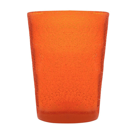 Original Memento orangefarbenes Wasserglas aus mundgeblasenem Glas, 0,25 l