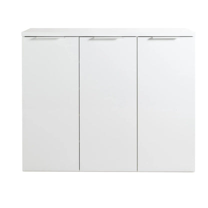 Mundi storage unit 3 doors lacquered white cm 120x35x102,30h composad