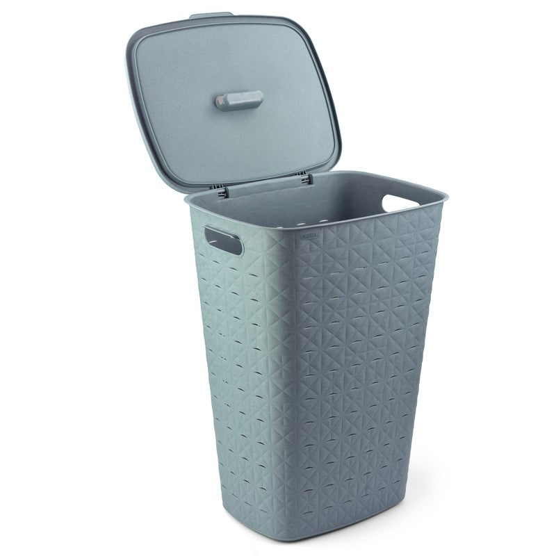 Curver Cesto para la ropa Softex azul 56l cm 42x31,1x60 h