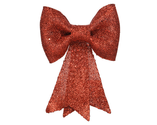 Red glitter bow 31x40cm