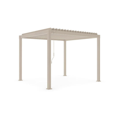 Bizzotto Pergola Garda 3x3 m Stahlseide mit Lamellendach
