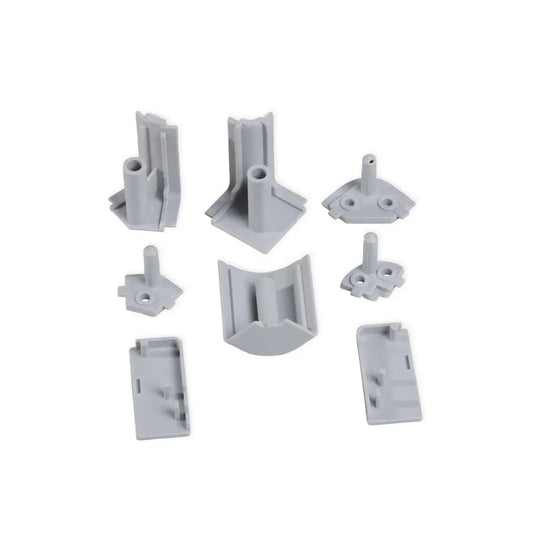 Kit de accesorios para salpicadero Mixline, Tecnoplastica, Gris