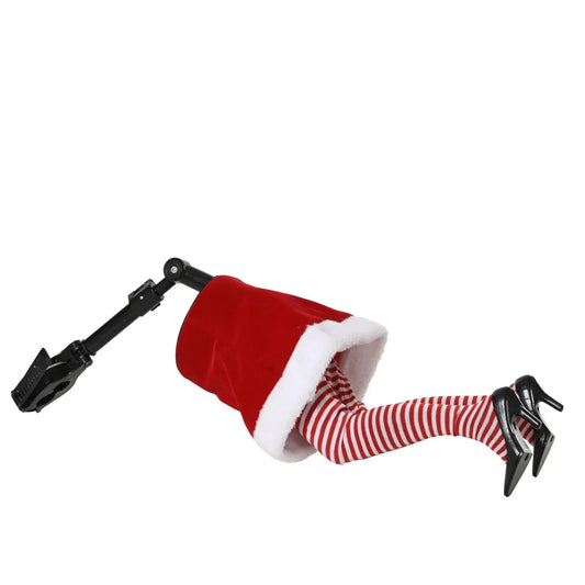 Gambe della Signora Natale con movimento 13 × 17 × H49 cm