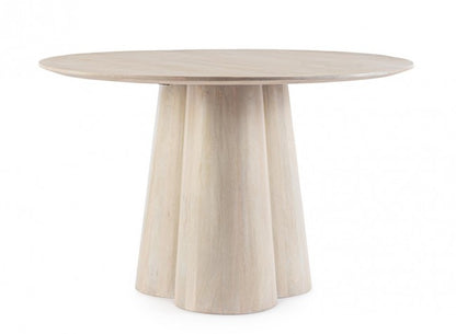 Tavolo rotondo in legno D.120 x 77h