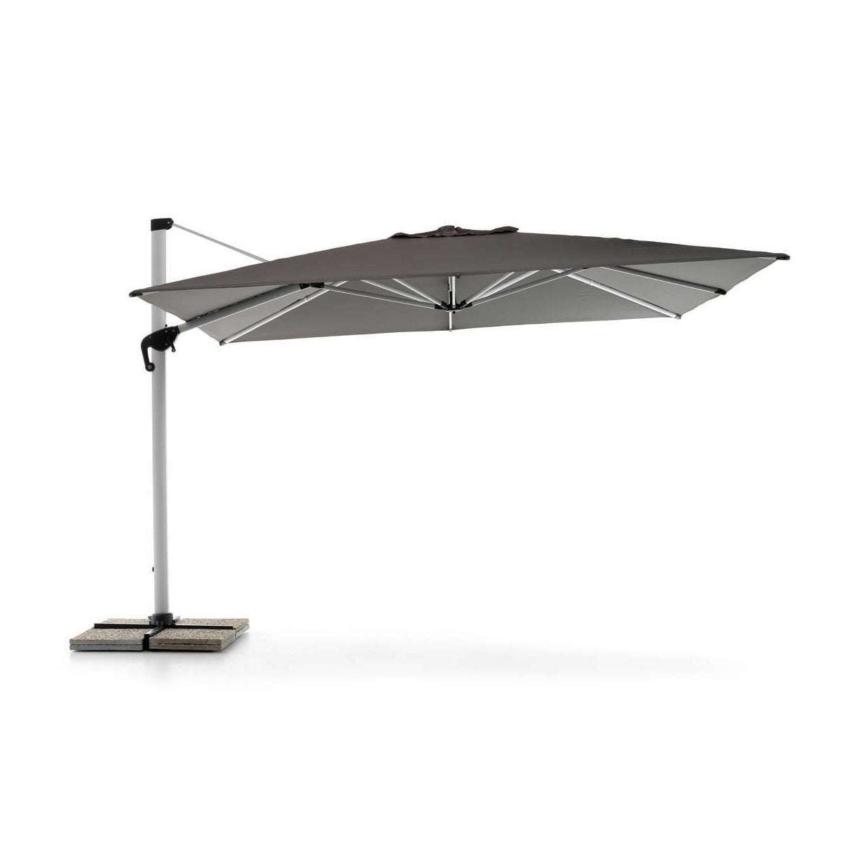 Viro 4x4m anthrazitfarbener Regenschirm