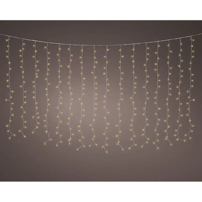 Tenda luminosa LED oro da esterno 200 × 200 cm