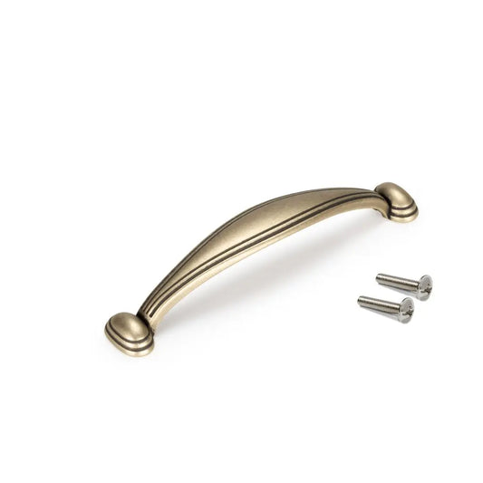 Doha-Möbelgriff-Mittelabstand 96 mm, Zamak, Antikgold