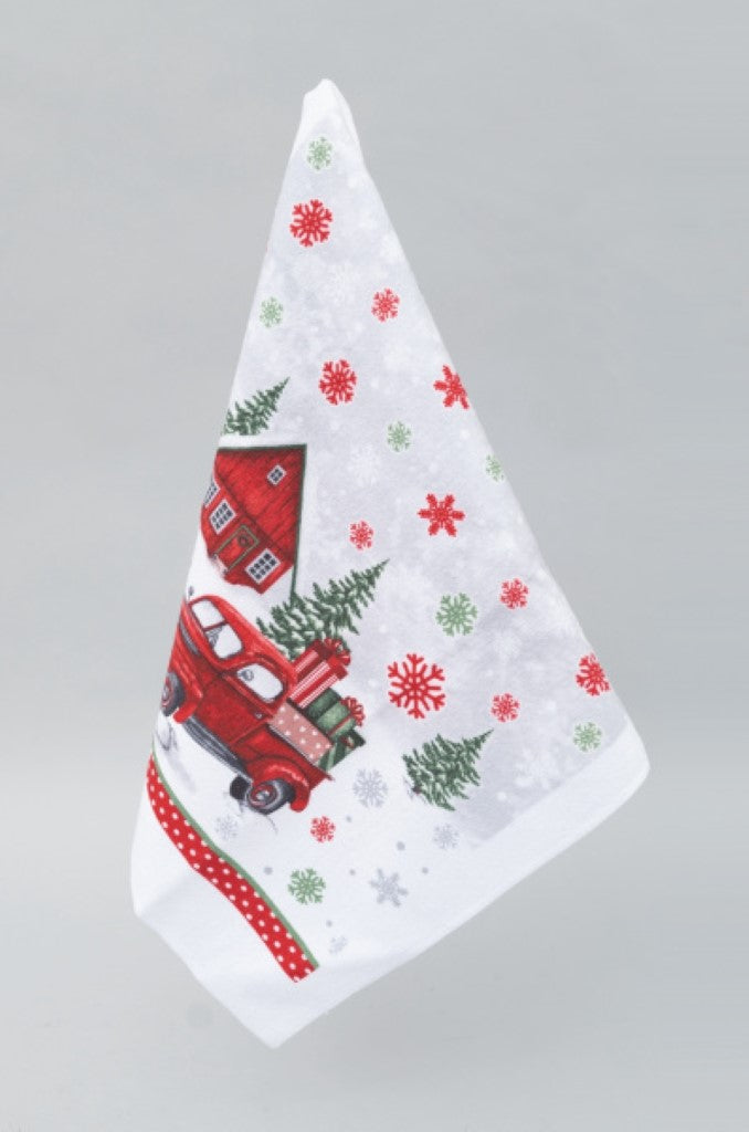 Asciugamano 38x64 cm auto natalizio