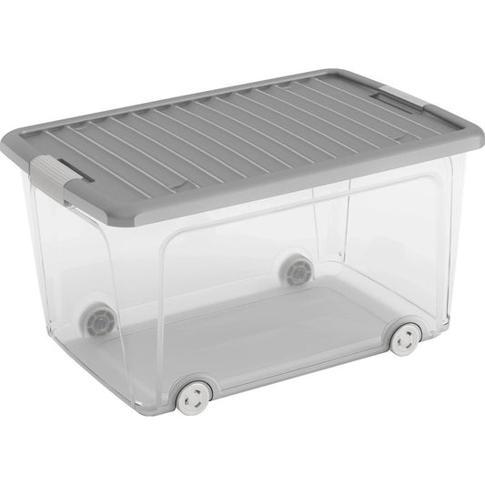 Kis W Box Hochbehälter mit Rollen, grau 31,5x39x56,5 cm h