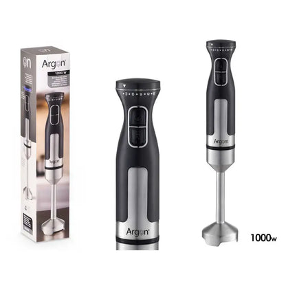 Batidora de acero negra 1000W