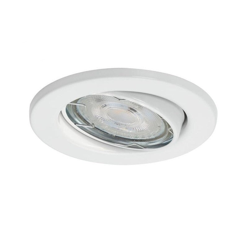 Foco empotrable GU10 orientable Ø 8,6 cm blanco