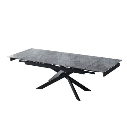 Tavolo allungabile grigio 160x90x76