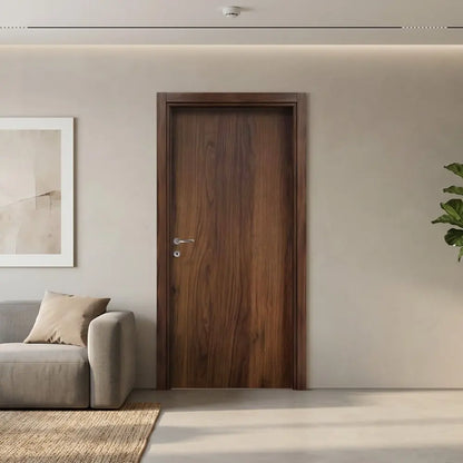Porta battente da interno noce quercia venatura verticale - 80 x 210 cm