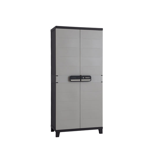 Smart Tuttopiani Wardrobe 4 Shelves in Anthracite Resin 68x39x173 cm