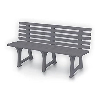 Isotta 3-Sitzer-Bank 147x51x75h cm taubengrau