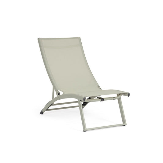 Sillón reclinable Bizzotto Taylor Breeze de aluminio y textileno 53 x 166,5 x 90 cm
