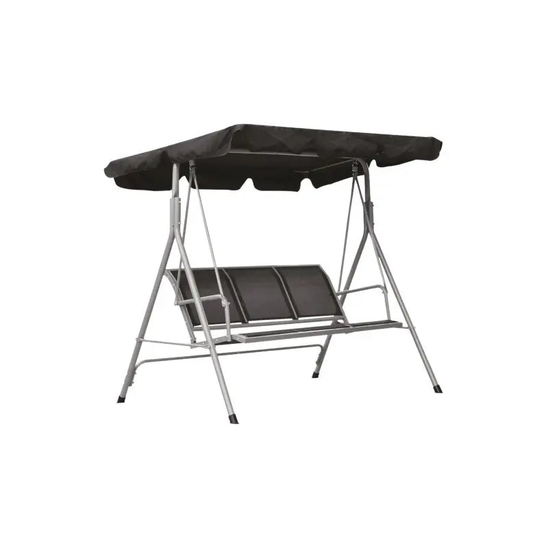 Dondolo da giardino 3 posti con tetto parasole cm 178x125x165h