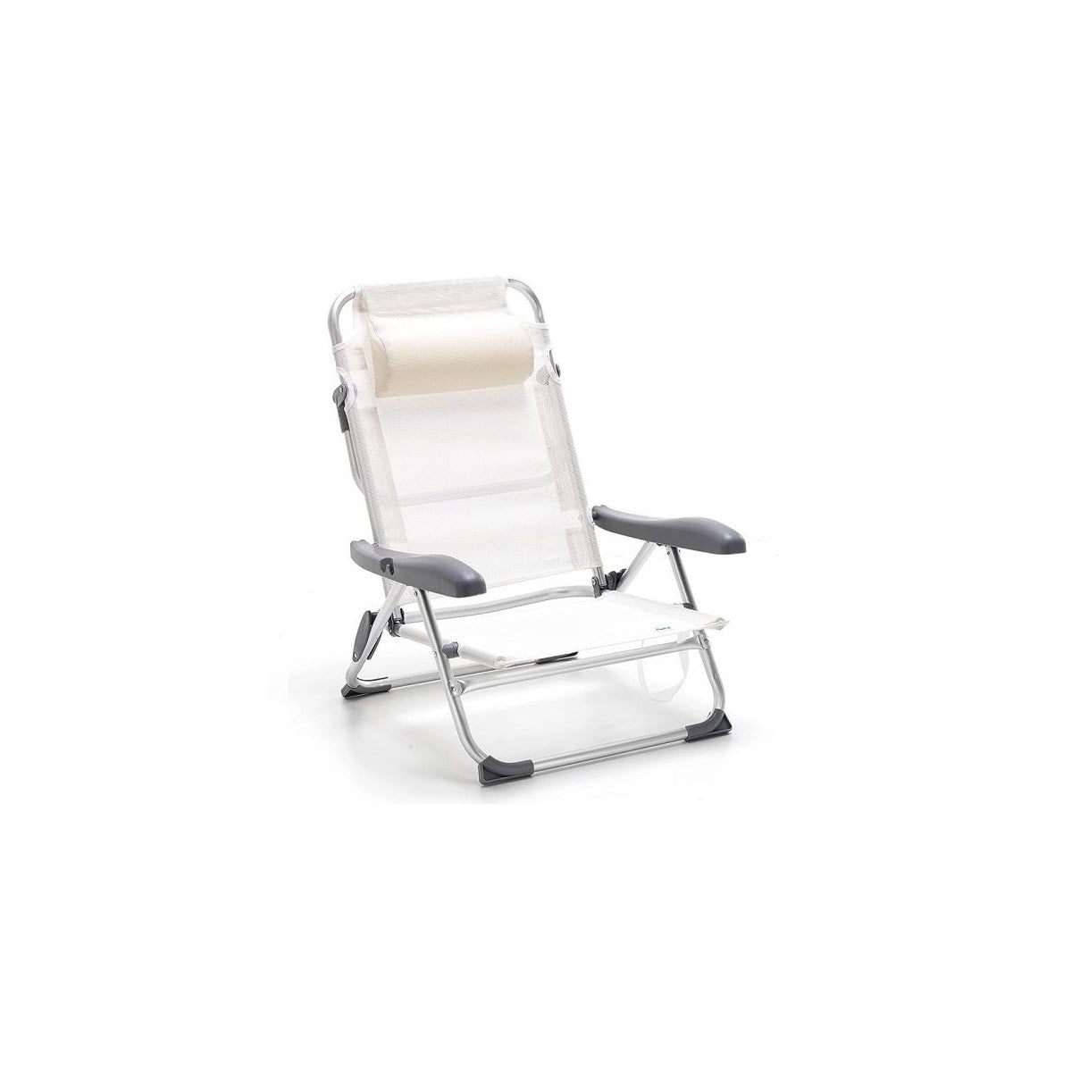 Reclining white Tahiti beach chair