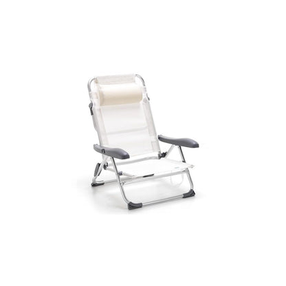 Reclining white Tahiti beach chair