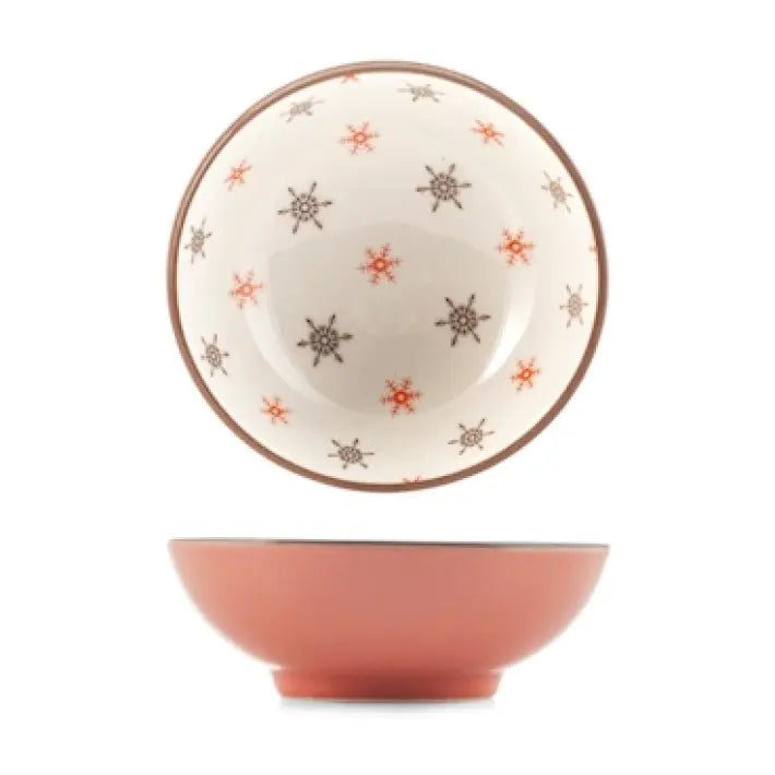 Coppetta poke in porcellana natalizia 7.5 cm- 1 pezzo assortito