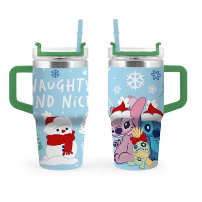 Mug termica in acciaio inox Stitch Natale 0.6 L